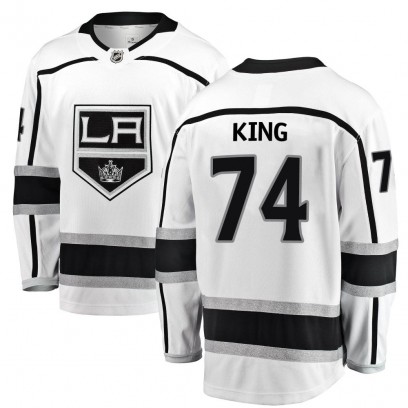 Men's Breakaway Los Angeles Kings Dwight King Fanatics Branded Away Jersey - White