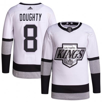 Youth Authentic Los Angeles Kings Drew Doughty Adidas 2021/22 Alternate Primegreen Pro Player Jersey - White