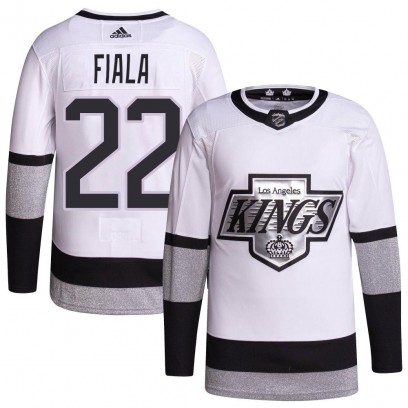 Youth Authentic Los Angeles Kings Kevin Fiala Adidas 2021/22 Alternate Primegreen Pro Player Jersey - White