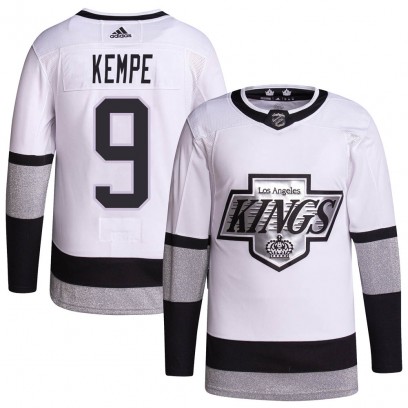 Youth Authentic Los Angeles Kings Adrian Kempe Adidas 2021/22 Alternate Primegreen Pro Player Jersey - White