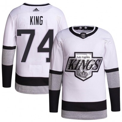 Youth Authentic Los Angeles Kings Dwight King Adidas 2021/22 Alternate Primegreen Pro Player Jersey - White