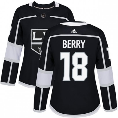Women's Authentic Los Angeles Kings Bob Berry Adidas Home Jersey - Black