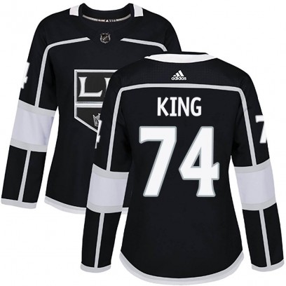 Women's Authentic Los Angeles Kings Dwight King Adidas Home Jersey - Black