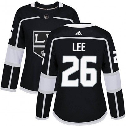 Women's Authentic Los Angeles Kings Andre Lee Adidas Home Jersey - Black