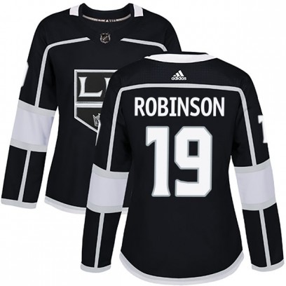 Women's Authentic Los Angeles Kings Larry Robinson Adidas Home Jersey - Black