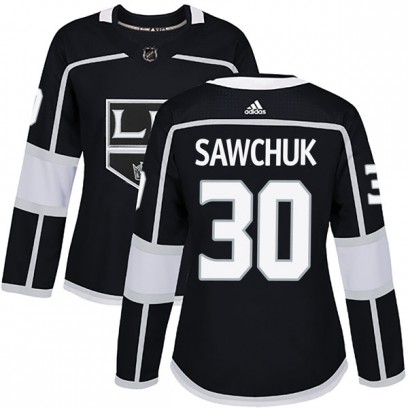 Women's Authentic Los Angeles Kings Terry Sawchuk Adidas Home Jersey - Black