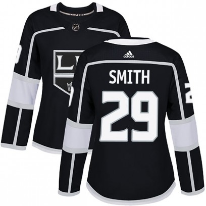 Women's Authentic Los Angeles Kings Billy Smith Adidas Home Jersey - Black