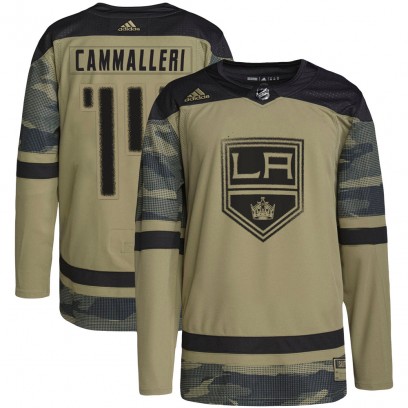 Youth Authentic Los Angeles Kings Mike Cammalleri Adidas Military Appreciation Practice Jersey - Camo