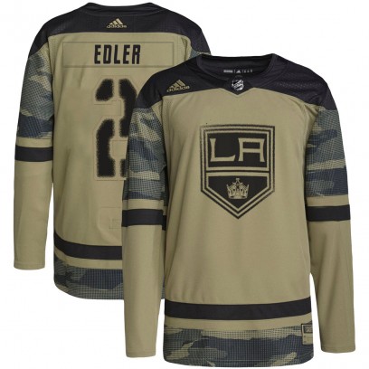 Youth Authentic Los Angeles Kings Alexander Edler Adidas Military Appreciation Practice Jersey - Camo