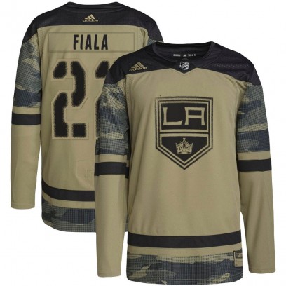 Youth Authentic Los Angeles Kings Kevin Fiala Adidas Military Appreciation Practice Jersey - Camo