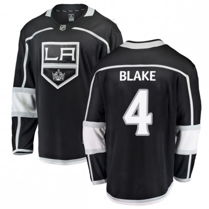 Youth Breakaway Los Angeles Kings Rob Blake Fanatics Branded Home Jersey - Black