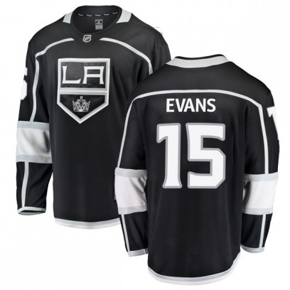 Youth Breakaway Los Angeles Kings Daryl Evans Fanatics Branded Home Jersey - Black