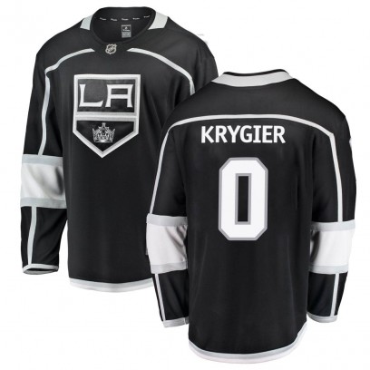 Youth Breakaway Los Angeles Kings Cole Krygier Fanatics Branded Home Jersey - Black