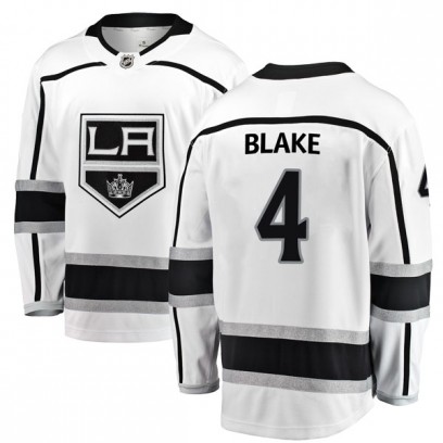 Youth Breakaway Los Angeles Kings Rob Blake Fanatics Branded Away Jersey - White