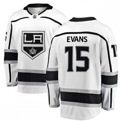 Youth Breakaway Los Angeles Kings Daryl Evans Fanatics Branded Away Jersey - White