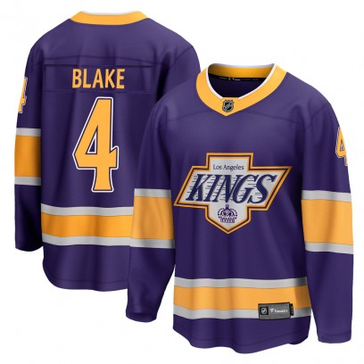 Men's Breakaway Los Angeles Kings Rob Blake Fanatics Branded 2020/21 Special Edition Jersey - Purple