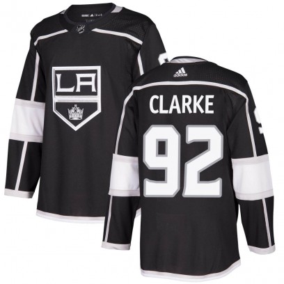 Youth Authentic Los Angeles Kings Brandt Clarke Adidas Home Jersey - Black