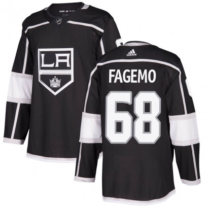 Youth Authentic Los Angeles Kings Samuel Fagemo Adidas Home Jersey - Black