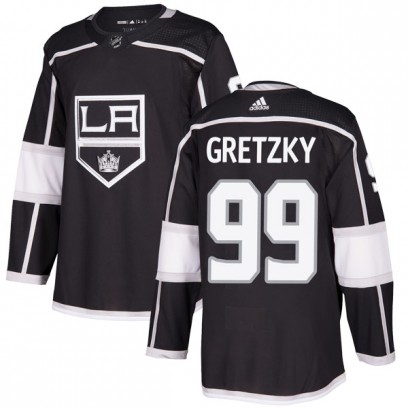 Youth Authentic Los Angeles Kings Wayne Gretzky Adidas Home Jersey - Black