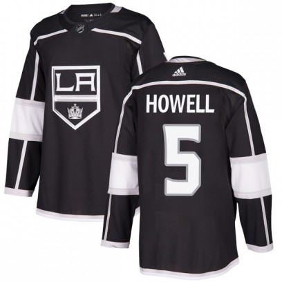 Youth Authentic Los Angeles Kings Harry Howell Adidas Home Jersey - Black
