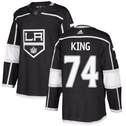 Youth Authentic Los Angeles Kings Dwight King Adidas Home Jersey - Black
