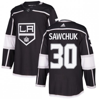 Youth Authentic Los Angeles Kings Terry Sawchuk Adidas Home Jersey - Black