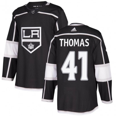Youth Authentic Los Angeles Kings Akil Thomas Adidas Home Jersey - Black