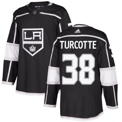Youth Authentic Los Angeles Kings Alex Turcotte Adidas Home Jersey - Black