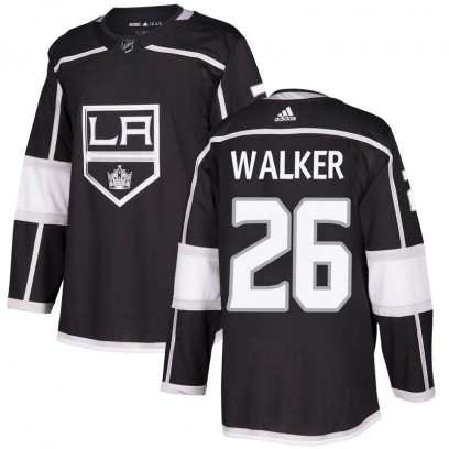 Youth Authentic Los Angeles Kings Sean Walker Adidas Home Jersey - Black