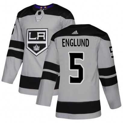 Youth Authentic Los Angeles Kings Andreas Englund Adidas Alternate Jersey - Gray
