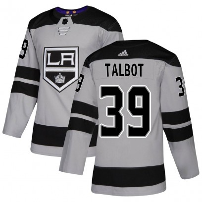 Youth Authentic Los Angeles Kings Cam Talbot Adidas Alternate Jersey - Gray