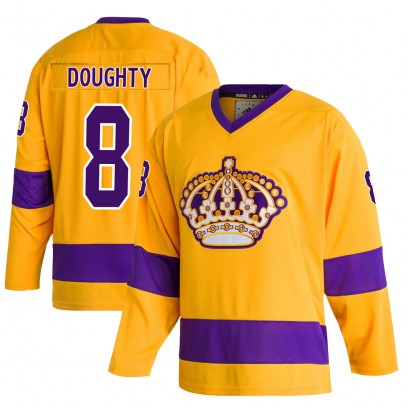 Youth Authentic Los Angeles Kings Drew Doughty Adidas Classics Jersey - Gold