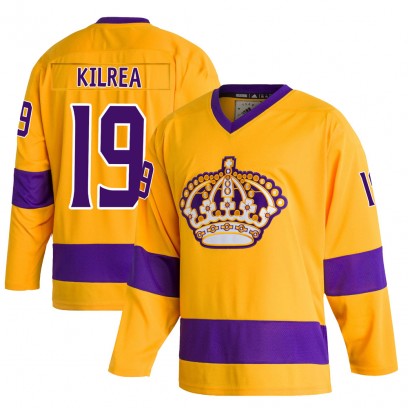 Youth Authentic Los Angeles Kings Brian Kilrea Adidas Classics Jersey - Gold