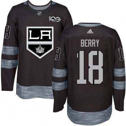 Men's Authentic Los Angeles Kings Bob Berry 1917-2017 100th Anniversary Jersey - Black