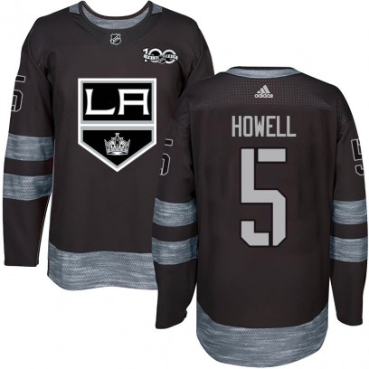 Men's Authentic Los Angeles Kings Harry Howell 1917-2017 100th Anniversary Jersey - Black