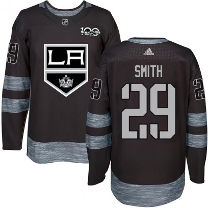 Men's Authentic Los Angeles Kings Billy Smith 1917-2017 100th Anniversary Jersey - Black