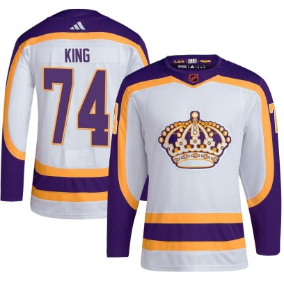 Youth Authentic Los Angeles Kings Dwight King Adidas Reverse Retro 2.0 Jersey - White