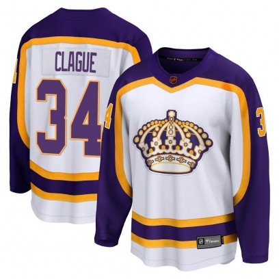 Youth Breakaway Los Angeles Kings Kale Clague Fanatics Branded Special Edition 2.0 Jersey - White