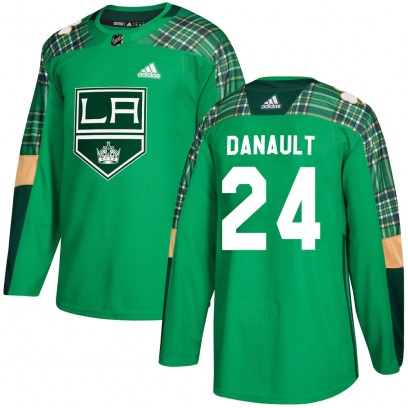 Youth Authentic Los Angeles Kings Phillip Danault Adidas St. Patrick's Day Practice Jersey - Green