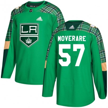 Youth Authentic Los Angeles Kings Jacob Moverare Adidas St. Patrick's Day Practice Jersey - Green