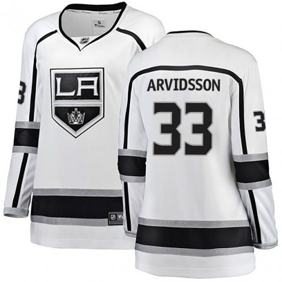 Women's Breakaway Los Angeles Kings Viktor Arvidsson Fanatics Branded Away Jersey - White