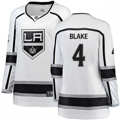 Women's Breakaway Los Angeles Kings Rob Blake Fanatics Branded Away Jersey - White