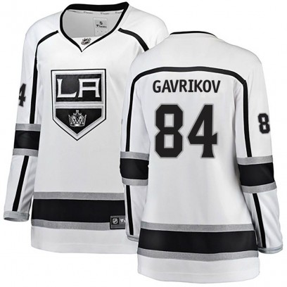 Women's Breakaway Los Angeles Kings Vladislav Gavrikov Fanatics Branded Away Jersey - White