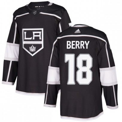 Men's Authentic Los Angeles Kings Bob Berry Adidas Home Jersey - Black