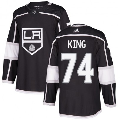 Men's Authentic Los Angeles Kings Dwight King Adidas Home Jersey - Black