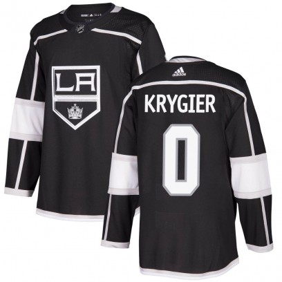 Men's Authentic Los Angeles Kings Cole Krygier Adidas Home Jersey - Black