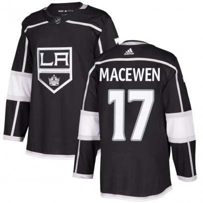 Men's Authentic Los Angeles Kings Zack MacEwen Adidas Home Jersey - Black