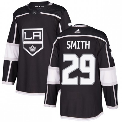 Men's Authentic Los Angeles Kings Billy Smith Adidas Home Jersey - Black
