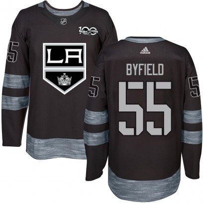 Youth Authentic Los Angeles Kings Quinton Byfield 1917-2017 100th Anniversary Jersey - Black