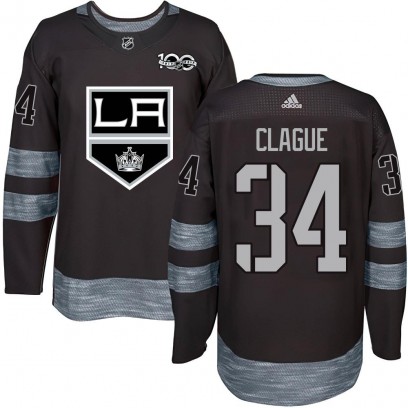 Youth Authentic Los Angeles Kings Kale Clague 1917-2017 100th Anniversary Jersey - Black